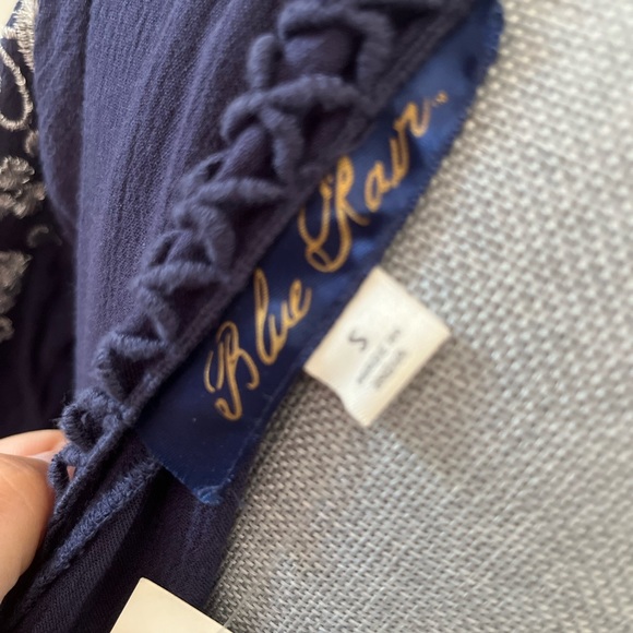 Blue Rain Embroidered Dress - Picture 7 of 7